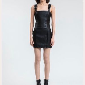 Daniella Guizio Faux Leather D-ring Mini Dress